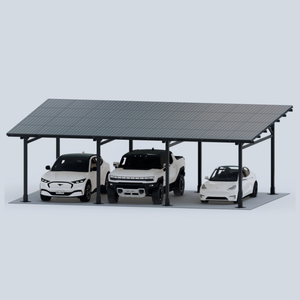 Chiko Maximo 185 Steel Solar Carport/Gazebo | 1-Car, 2-Car, 4-Car Options