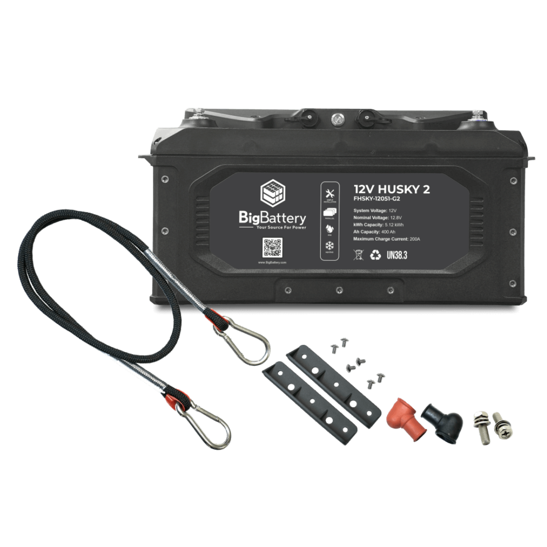 BigBattery 12V HUSKY 2 LiFePO4 Battery | 400Ah | 5.12kWh