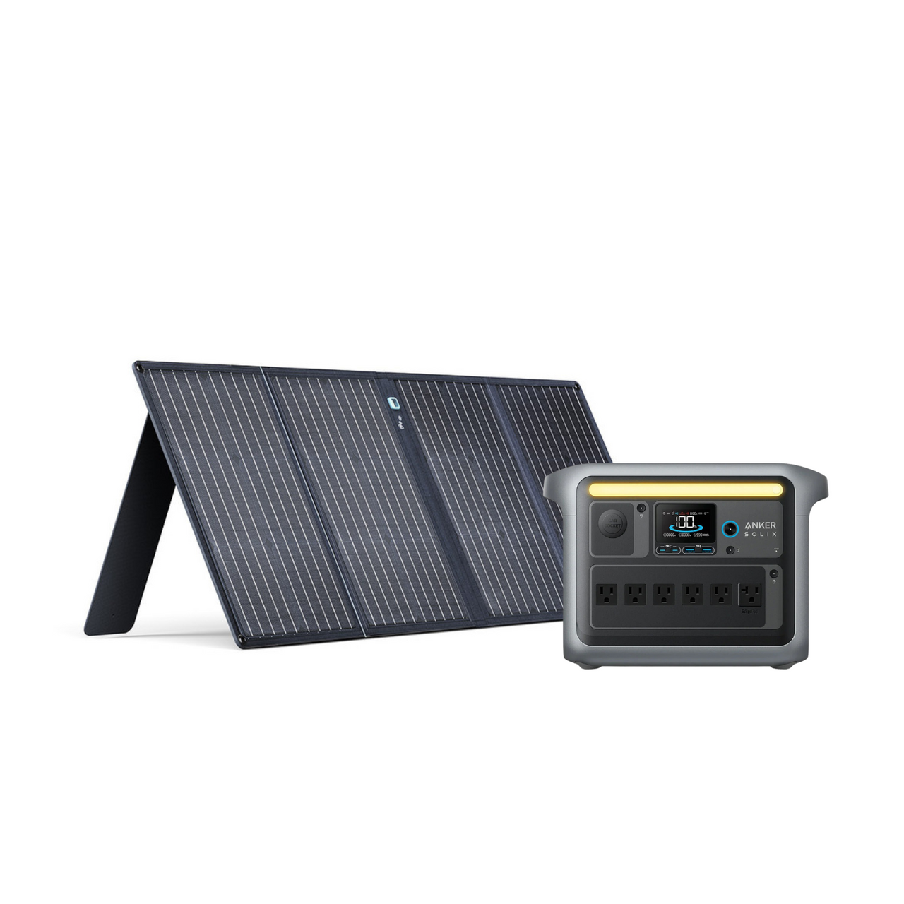 Anker SOLIX C1000X Portable Solar Battery Generator + up to 400W Anker Solar Panels [KIT-AK003]
