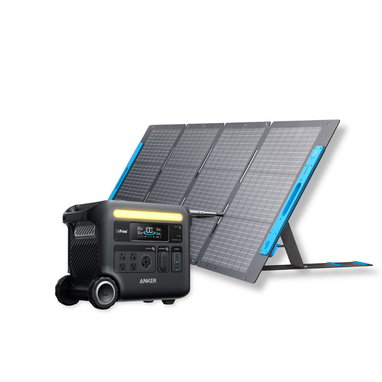 Anker SOLIX F2600 Portable Solar Battery Generator 2560Wh | 2400W + up to 400W Anker Solar Panels [KIT-AK001]