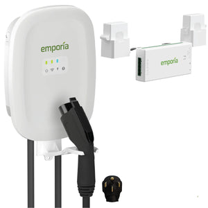 Emporia EV Charger with PowerSmart Load Management | White | NEMA 14-50 | J1772