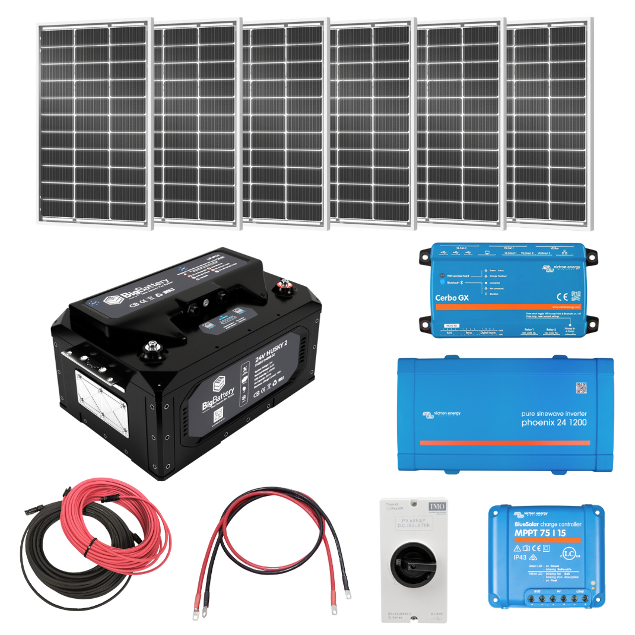 All-In-One Solar Boat Power Kit {KIT-V0006}