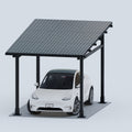 Chiko USA Premier Residential Steel Carport | Black | Solar Pergola | Solar Gazebo
