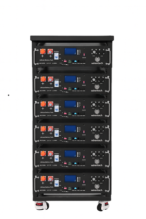 Wiren | 48V 100Ah | Battery Kit | 6 Server Rack Batteries with Rack