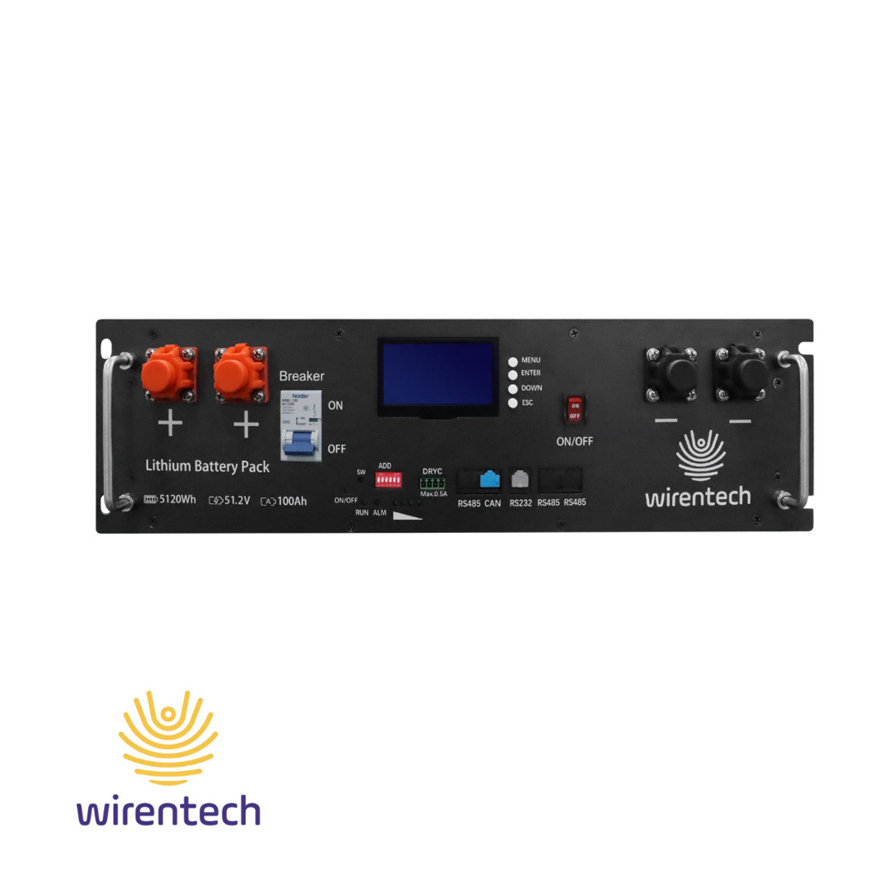 Wiren | 48V 100Ah | Battery Kit | 6 Server Rack Batteries with Rack