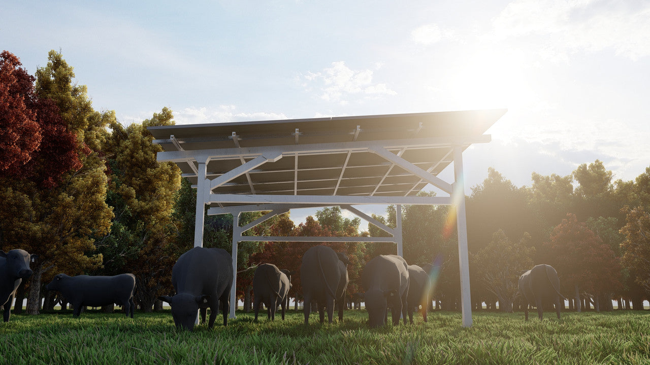 Chiko USA Premier Residential Steel Carport | Black | Solar Pergola | Solar Gazebo