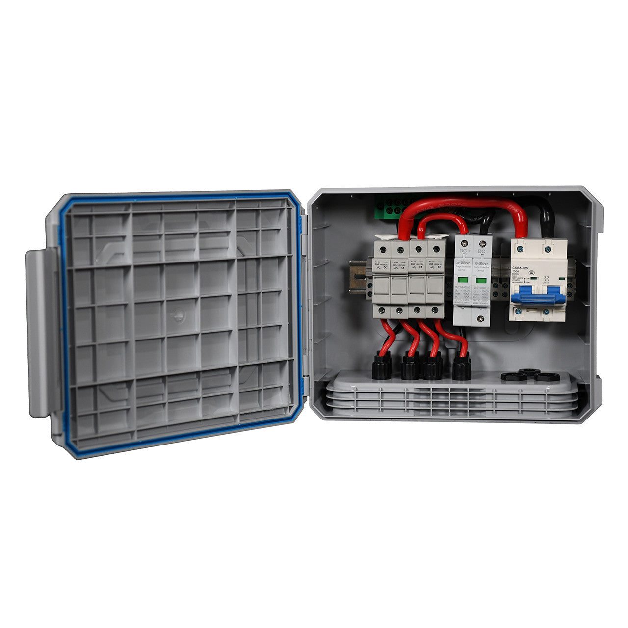 Eco-Worthy 4 String PV Combiner Box | 25A Fuse