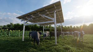 Chiko USA Premier Residential Steel Carport | Black | Solar Pergola | Solar Gazebo