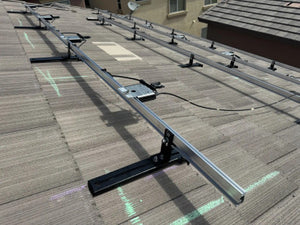 IntegraRack IR-T1 No Penetration TileBallast™ Solar Module Roof Mount | 10 Pack | 1 Tube IntegraGel Epoxy