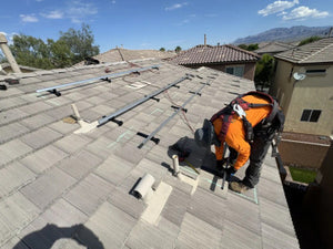 IntegraRack IR-T1 No Penetration TileBallast™ Solar Module Roof Mount | 10 Pack | 1 Tube IntegraGel Epoxy